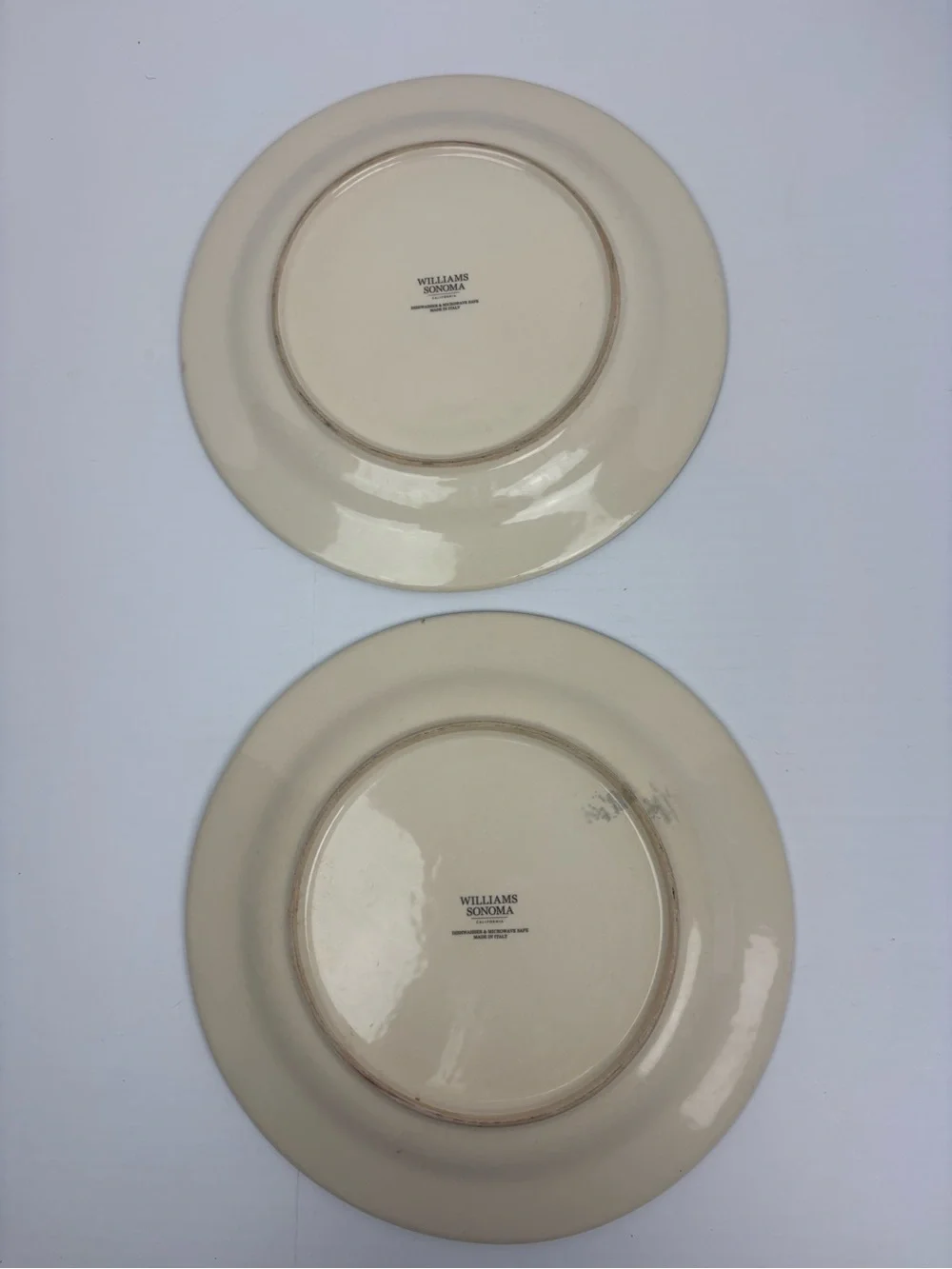 Williams Sonoma Sicily Plate Stoneware Floral Medallion Blue Red Mediterranean